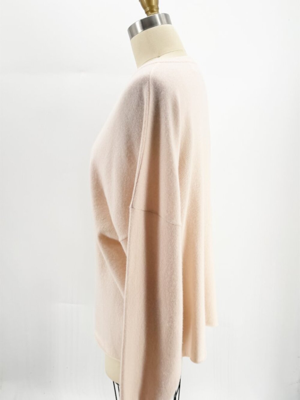 extreme cashmere x n°457 jack PALE PINK V-NECK SWEATER L - Picture 6 of 10